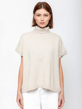 Labo.Art - Brisa Short Sleeve Sweater - Cement - Verdalina