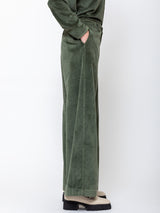 Labo.Art - Pandora Velvet Pants - Forest - Verdalina
