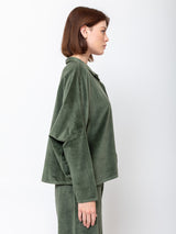 Tina Velvet Shirt - Forest