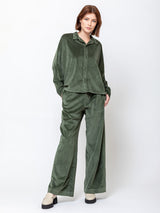 Tina Velvet Shirt - Forest