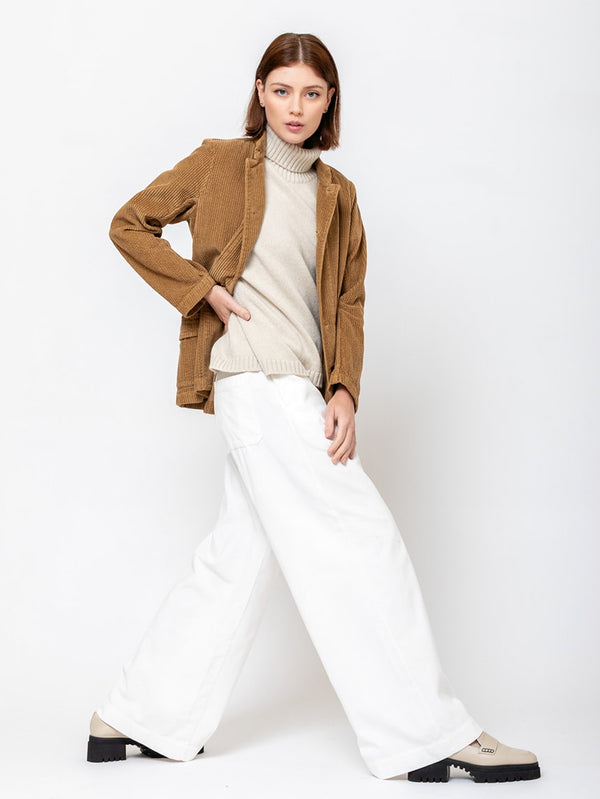 Labo.Art - Diana Wide Leg Needlecord Pants - Verdalina
