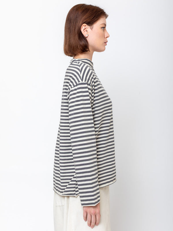 Labo.Art - Altan Stripped Tee - Papyrus - Verdalina