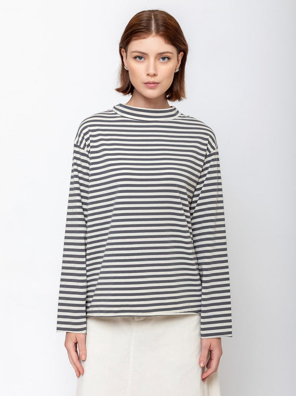 Labo.Art - Altan Stripped Tee - Papyrus - Verdalina