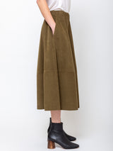 Gea Cotton Needlecord Skirt
