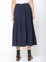 Gea Cotton Needlecord Skirt