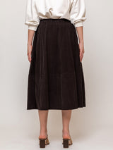 Gonna Gea Needlecord Skirt - Cacao