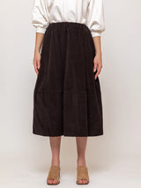 Gonna Gea Needlecord Skirt - Cacao