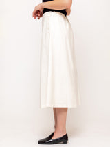 Gonna Carta Brushed Twill Skirt - Winter White