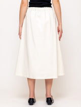 Gonna Carta Brushed Twill Skirt - Winter White