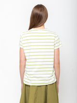 Labo.Art - Maglia Rico Stripe Jersey Tee - Pisello - Verdalina
