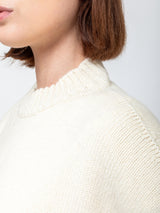 Labo.Art - Muschio Mockneck Sweater - Winter White - Verdalina