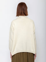 Labo.Art - Muschio Mockneck Sweater - Winter White - Verdalina