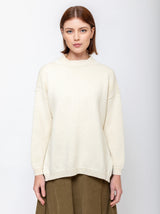 Labo.Art - Muschio Mockneck Sweater - Winter White - Verdalina