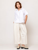 Panta Rombo Twill Pant - Winter White