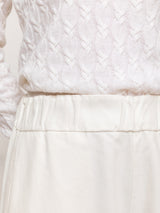 Panta Chiaro Brushed Twill Pant - Winter White