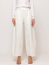 Panta Chiaro Brushed Twill Pant - Winter White