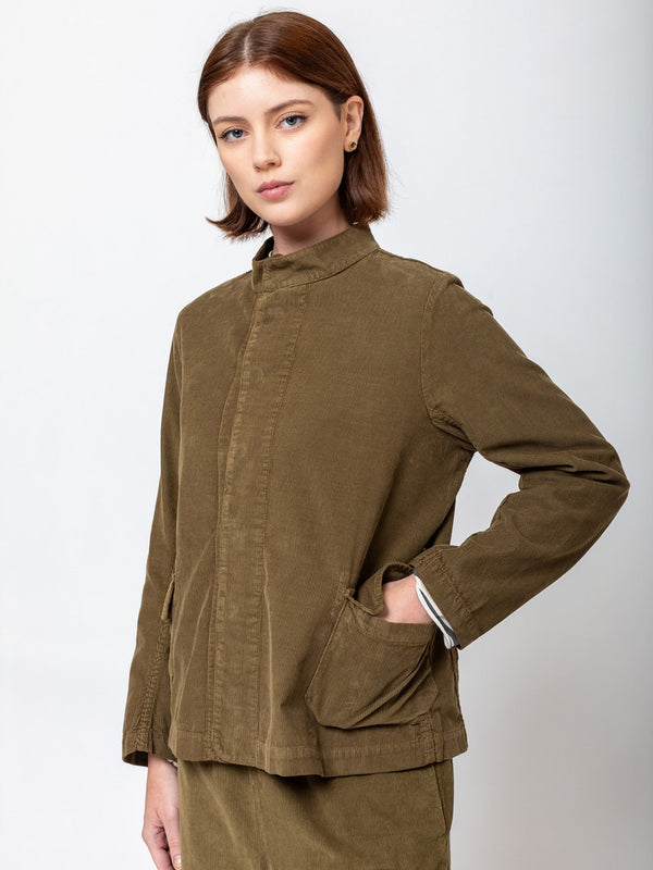 Pinolo Needlecord Jacket - Olive