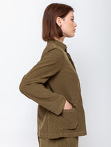 Pinolo Needlecord Jacket - Olive