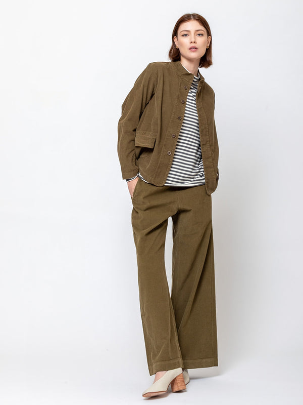Pinolo Needlecord Jacket - Olive