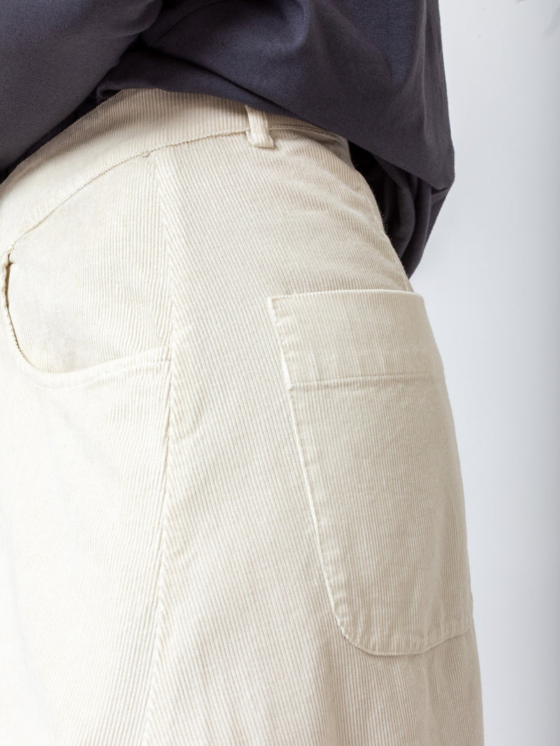 Ton Cotton Needlecord Skirt - Papyrus