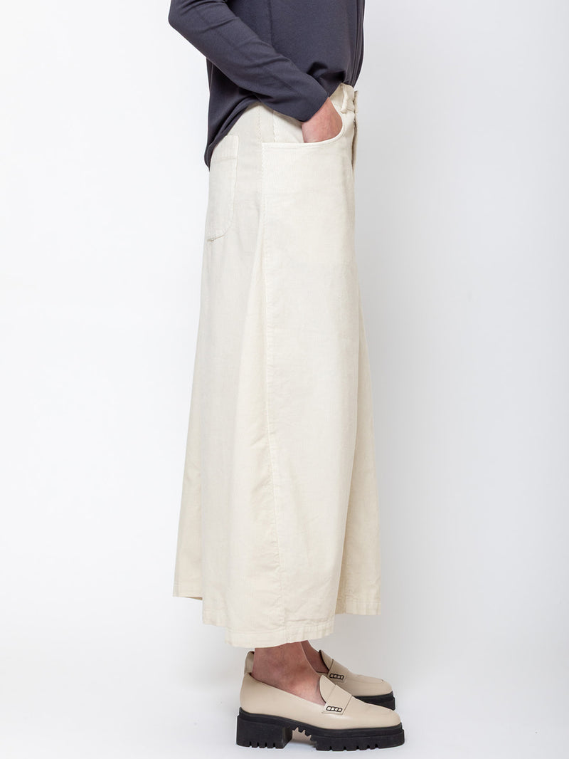 Ton Cotton Needlecord Skirt - Papyrus