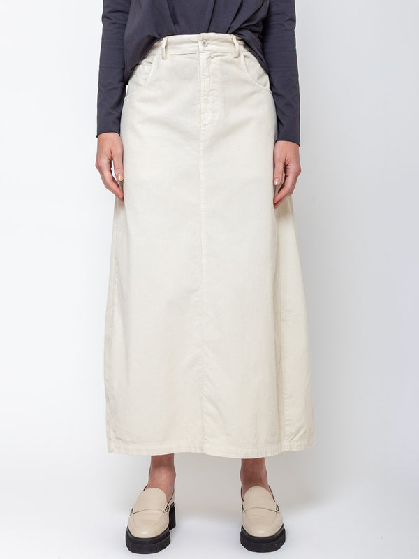 Ton Cotton Needlecord Skirt - Papyrus