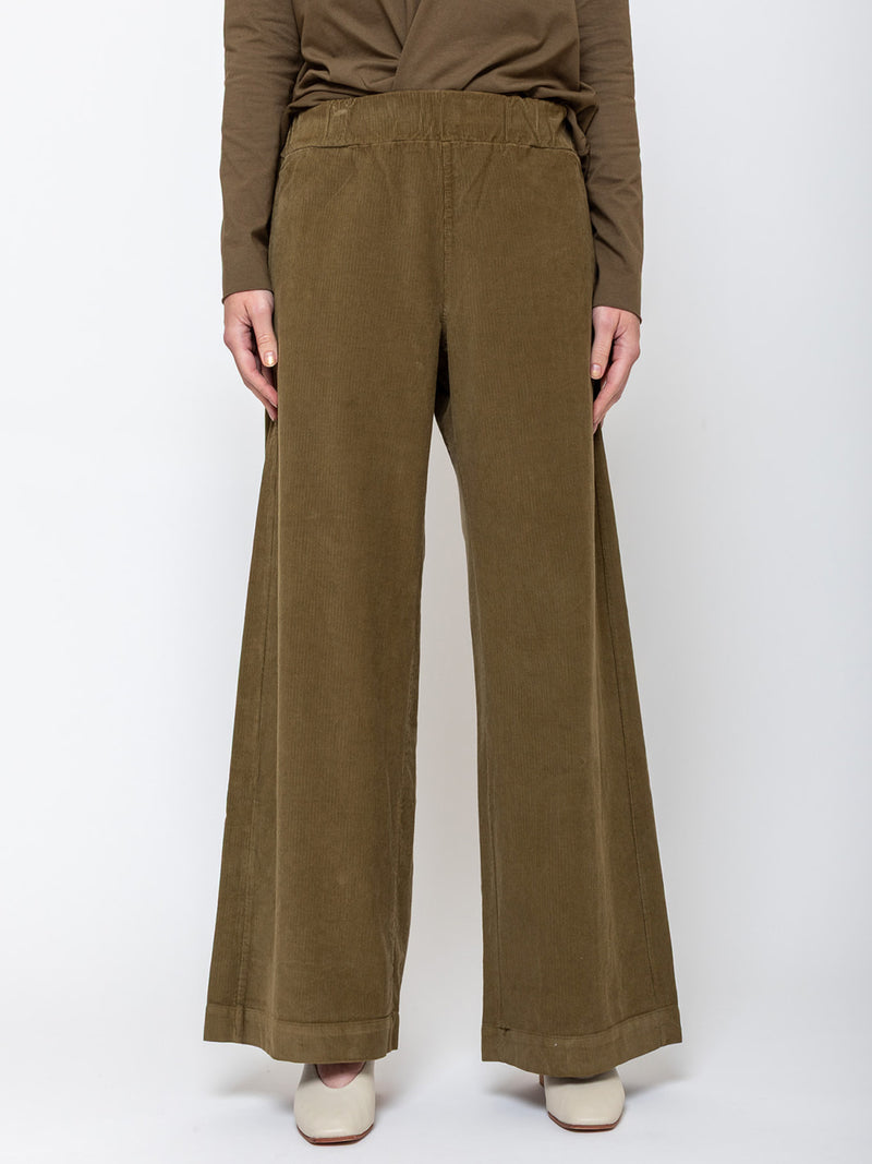 Labo.Art - Diana Wide Leg Needlecord Pants - Verdalina