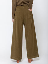 Labo.Art - Diana Wide Leg Needlecord Pants - Verdalina