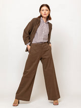Panta Pandora Brushed Twill Pant - Teak