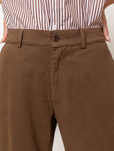 Panta Pandora Brushed Twill Pant - Teak