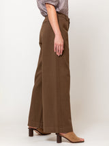Panta Pandora Brushed Twill Pant - Teak