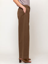Panta Pandora Brushed Twill Pant - Teak