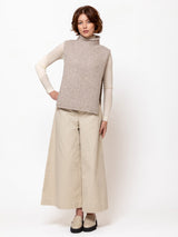 Tabard Sleeveless Sweater - Pebble