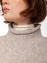 Tabard Sleeveless Sweater - Pebble