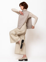 Tabard Sleeveless Sweater - Pebble