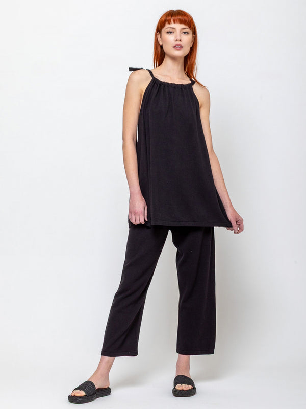 Lauren Manoogian - Gather Shell Top - Black - Verdalina