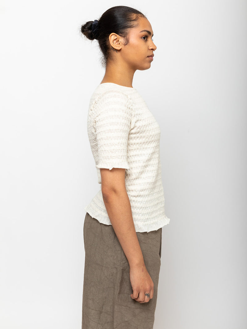 Lauren Manoogian - Smocked Tee - Hessian - Verdalina