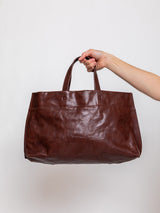 Lihann George - Elli Crushed Grain Leather Bag - Oxidized Brown - Verdalina