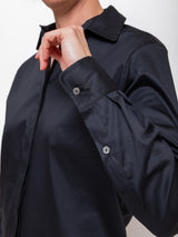 Lunatica Milano - Button Down Cotton Poplin Shirt - Black - Verdalina
