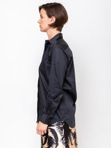 Lunatica Milano - Button Down Cotton Poplin Shirt - Black - Verdalina
