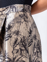 Luna K Skirt - Moire Parrot - Silver