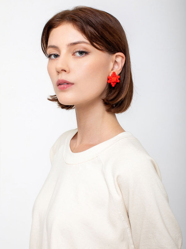 Maison 203 - Stones 3D Earrings - Single Post - Verdalina