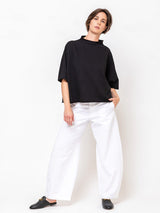 Mantra - Bo Mock Neck Poncho Tee - Verdalina