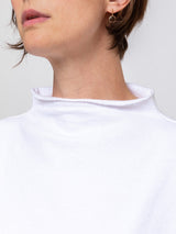 Mantra - Bo Mock Neck Poncho Tee - Verdalina