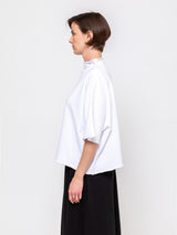 Mantra - Bo Mock Neck Poncho Tee - Verdalina