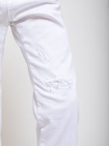 Maurizio Massimino - Boy Pants - White with Yellow Stripe - Verdalina