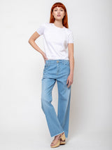 Maurizio Massimino - Boy Palazzo Pants - Light Denim - Verdalina