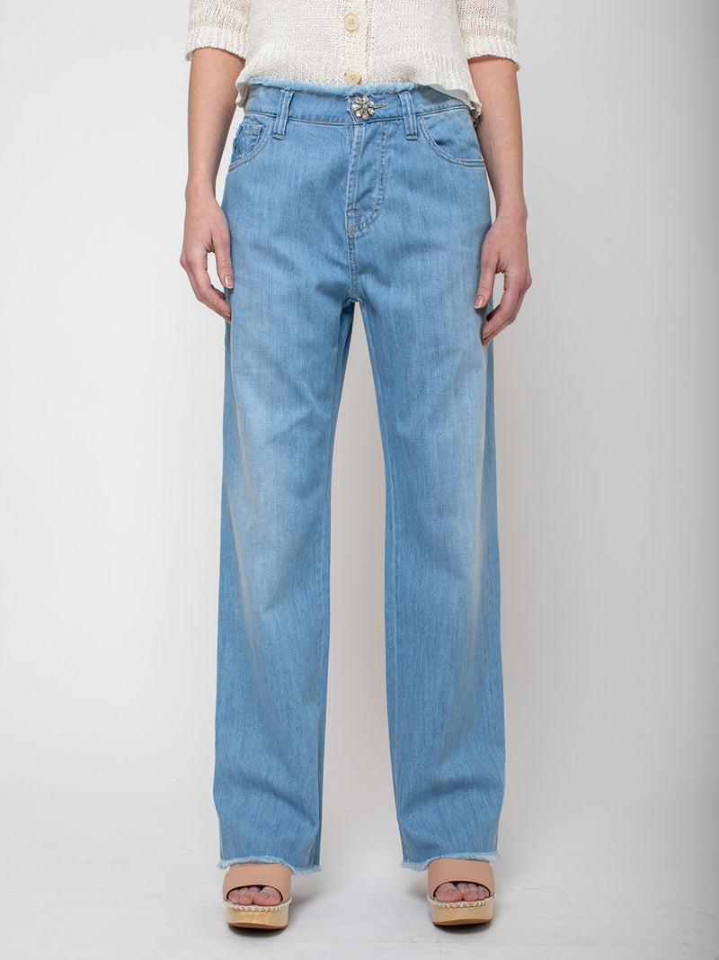 Maurizio Massimino - Boy Palazzo Pants - Light Denim - Verdalina