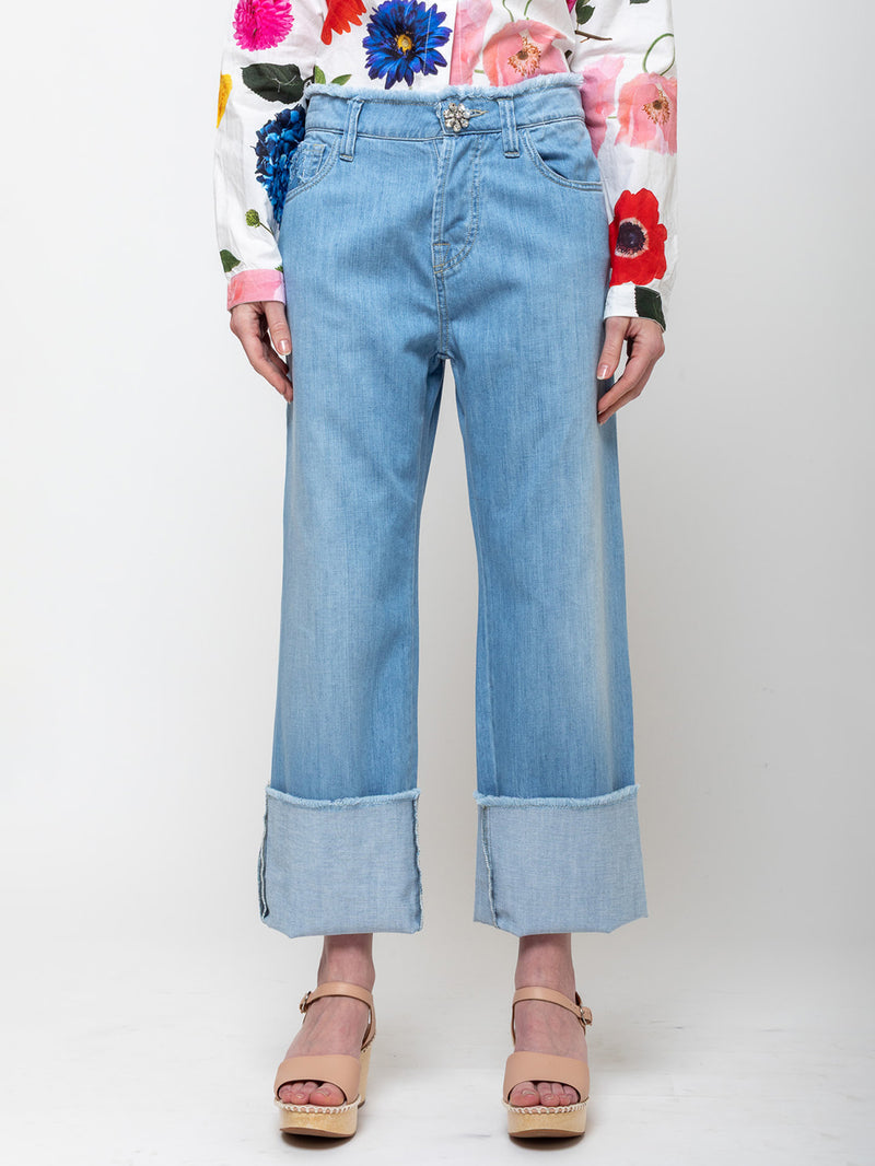 Maurizio Massimino - Boy Palazzo Pants - Light Denim - Verdalina