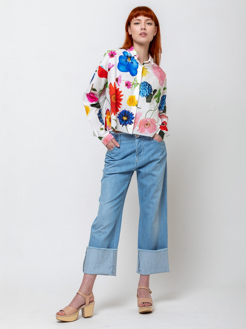 Maurizio Massimino - Boy Palazzo Pants - Light Denim - Verdalina